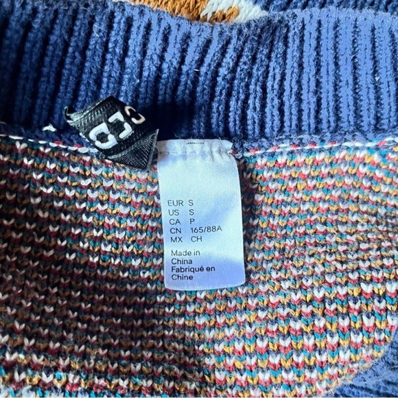 Southwestern Aztec Print Open Front Cardigan Sweater Boho Tribal size medium - Picture 4 of 4